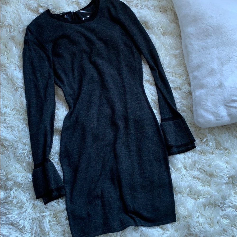 Dark Grey Sweater Dress